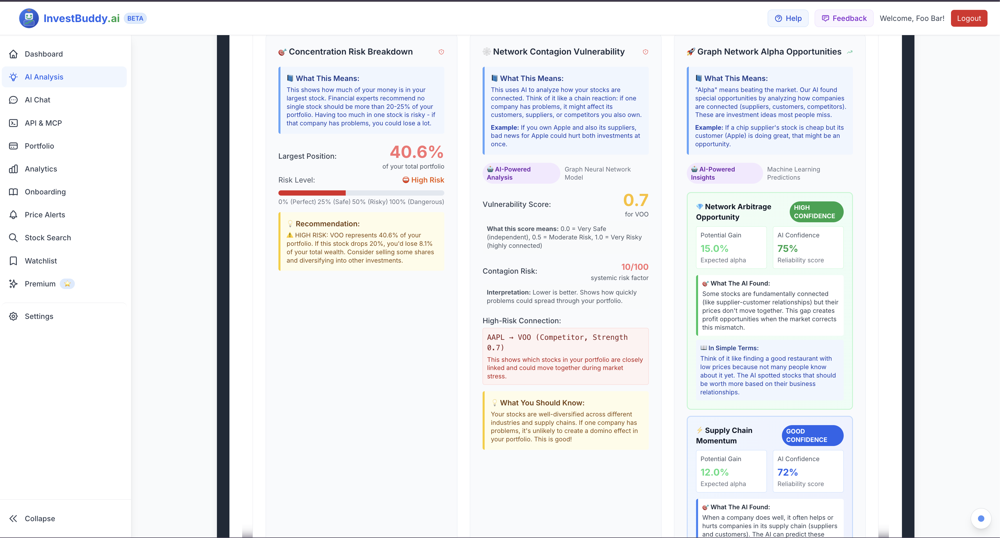 InvestBuddy.ai Dashboard Preview 4